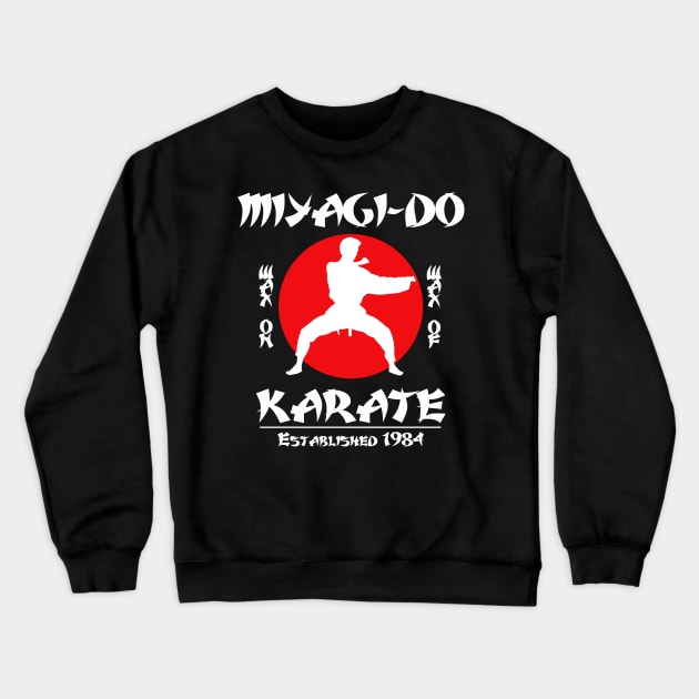 Karate Kid Wax On Wax Off Crewneck Sweatshirt by Angel arts